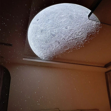 Projection haute définition lune et voie lactée